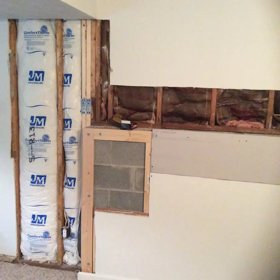 Wall insulation replacement during Contents Cleaning & Restoration in Cedar Lake